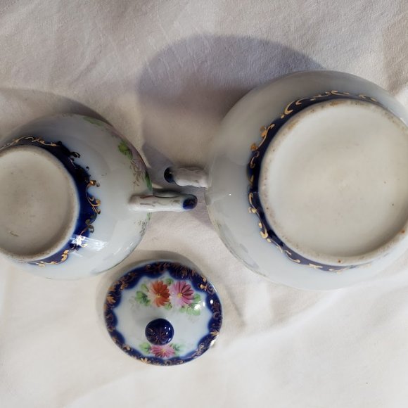 Antique Nippon Cream and Sugar - Picture 5 of 5